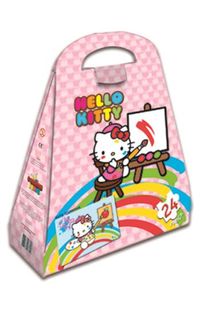 Hello Kitty Çantalı Yap Boz Ressam 24 Parça Puzzle (Kod:40609)