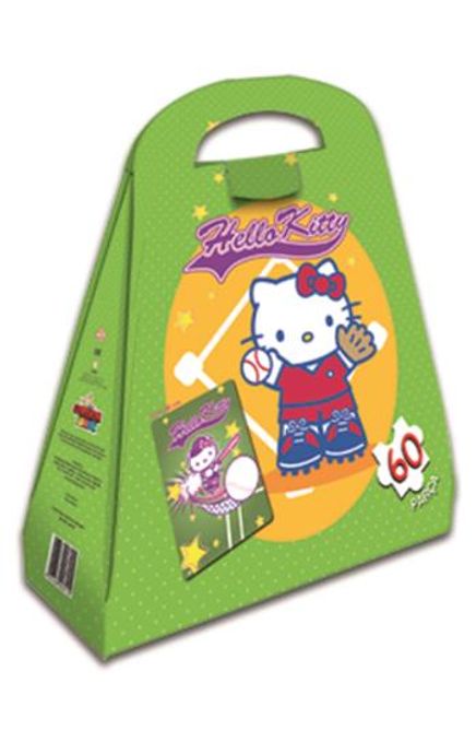 Hello Kitty Çantalı Yap Boz Basketbol 60 Parça Puzzle (Kod:40610)