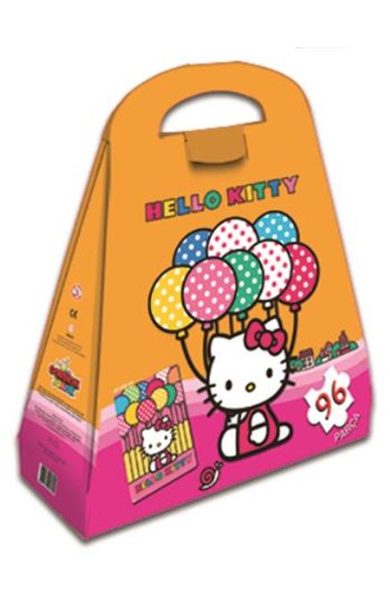 Hello Kitty Çantalı Yap Boz Balon 96 Parça Puzzle (Kod:40619)