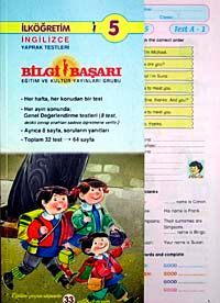 İngilizce 5.Sınıf Yaprak Test & Tüm Yıl