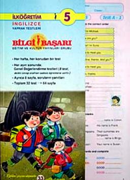 İngilizce 5.Sınıf Yaprak Test & Tüm Yıl