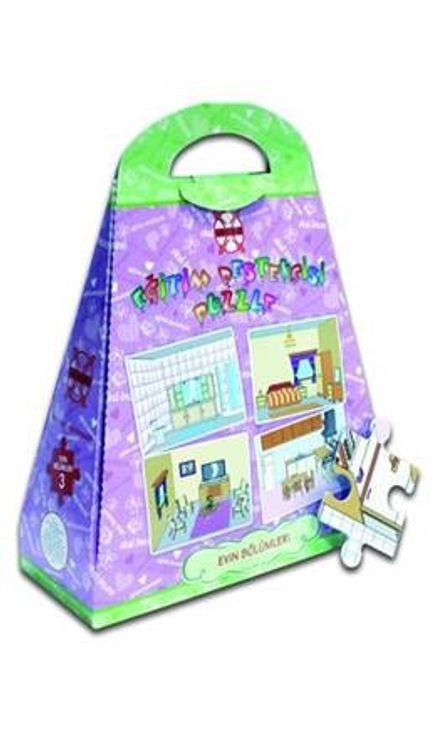 Evin Bölümleri Çantalı 4x12 Puzzle (Kod:40812)