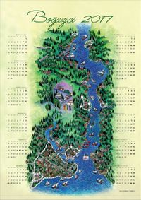 2017 Takvimli Poster - Minyaturler - Nusret Çolpan - Bogazici