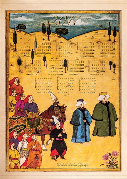 2017 Takvimli Poster - Minyatürler - Surname - Hediye At