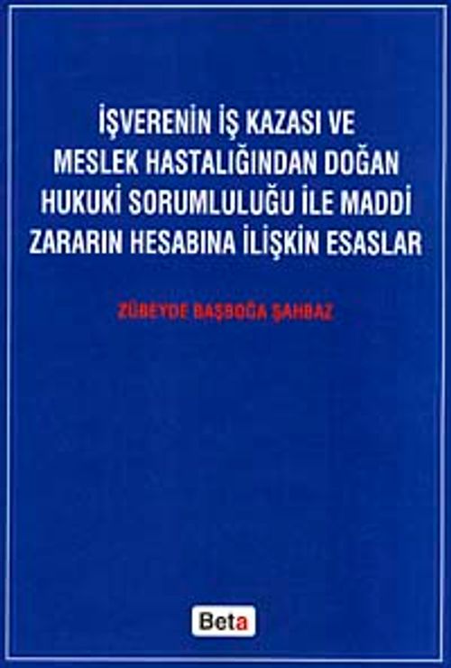 İşverenin İş Kazası ve Meslek Hastalığından Doğan Hukuki Sorumluluğu ile Maddi Zararın Hesabına İlişkin Esaslar
