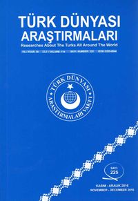 Türk Dünyası Araştırmaları Vakfı Tarih Dergisi Sayı:225 Kasım-Aralık 2016