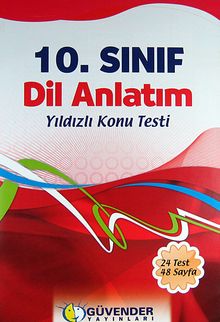 10.Sınıf Dil Anlatım Yıldızlı Konu Testi (24 Test 48 Sayfa)