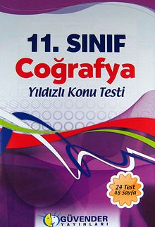 11.Sınıf Coğrafya Yıldızlı Konu Testi (24 Test 48 Sayfa)