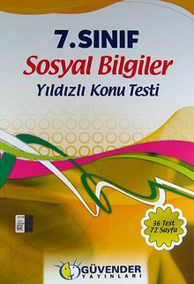 7. Sınıf Sosyal Bilgiler Yıldızlı Konu Testi (36 Test 72 Sayfa)