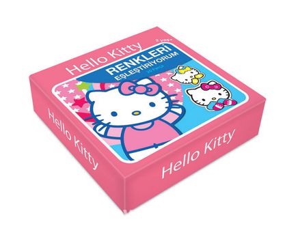 Hello Kitty  Renkleri Eşleştiriyorum 20 Parça Puzzle (Kod:40629)