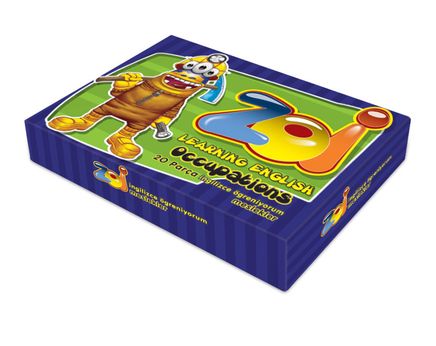 Zoi İngilizce Öğreniyorum Meslekler 20 Parça Puzzle (Kod:40240)