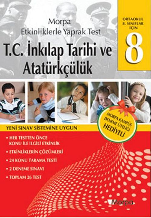8.Sınıflar İçin T.C. İnkılap Tarihi ve Atatürkçülük - Etkinliklerle Yaprak Test