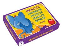 İngilizce Öğreniyorum Hayvanlar - Meyveler - Sebzeler - Renkler (48 Parça Puzzle (Kod:40648)