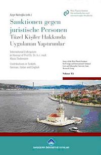 Tüzel Kişiler Hakkında Uygulanan Yaptırımlar