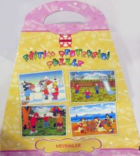 Mevsimler Çantalı 4x15 Puzzle (Kod:40815)