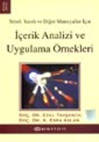 İçerik Analizi ve Uygulama Örnekleri / Sözel, Yazılı ve Diğer Meteryaller İçin