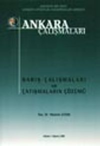 Ankara Çalışmaları 10 Barış Çalışmaları ve Çatışmaların Çözümü