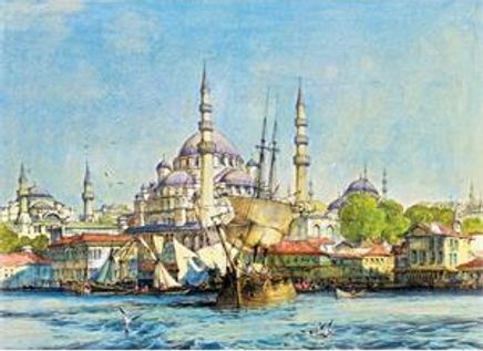 Yeni Cami ve Ayasofya 1000 Parça Puzzle (66x48 Kod:3166)