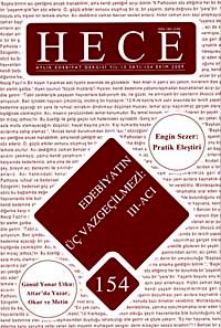 Sayı:154 Ekim 2009 Hece Aylık Edebiyat Dergisi