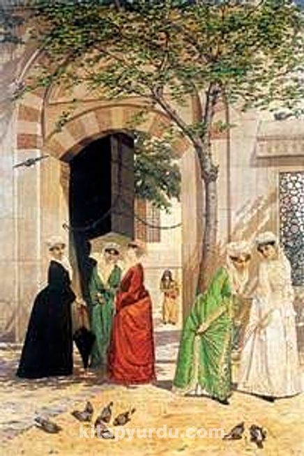 Cami Önünde Kadınlar / Osman Hamdi Bey (OHB 012-60x90) (Çerçevesiz)
