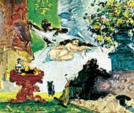 Modern Bir Olympia / Paul Cezanne (CPA 002-60x75) (Çerçevesiz)