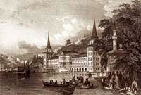 Boğaziçi, Kuleli Askeri Lisesi Eski Suvari Kışlası / Thomas Allom (GRV 070-50x75) (Çerçevesiz)