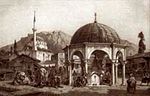 Izmir Develer Hanı Çeşmesi / Eugene Flandin (GRV 108-40x65) (Çerçevesiz)