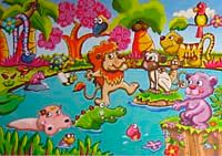 Orman Hayvanları-2 48 Parça (23x33-Kod:6322)