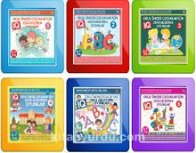 Okul Öncesi Çocuklar  İçin IQ Zeka Geliştiren Oyunlar  (6 kitap) - Bilinmeyen Yazar