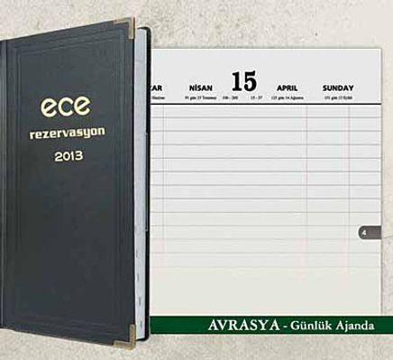 2013 Ece Ajanda - Avrasya (Ürün Kodu: 8/A