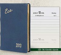 2013 Ece Ajanda - Muhtıra Serisi 1D Cep (Ürün Kod:1) Lacivert
