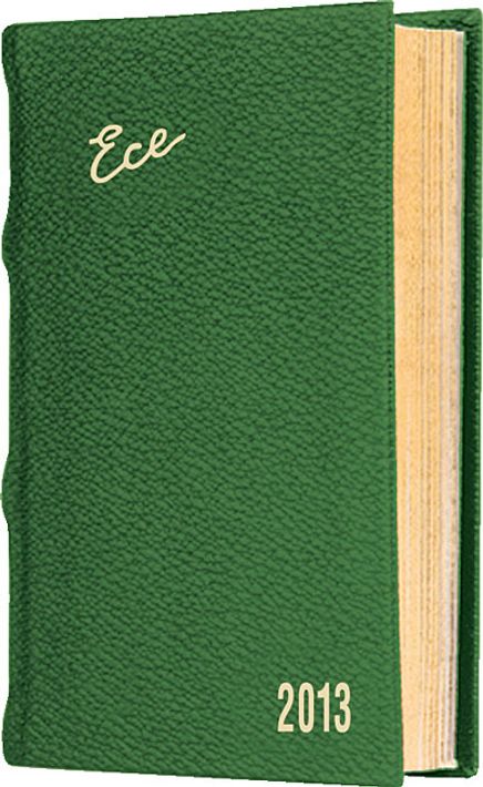 2013 Ece Ajanda - Muhtıra Serisi 5D Cep (Ürün Kod:5) Yeşil