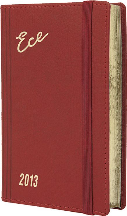 2013 Ece Ajanda - Muhtıra Serisi 5DL Cep (Ürün Kod:5) Kırmızı