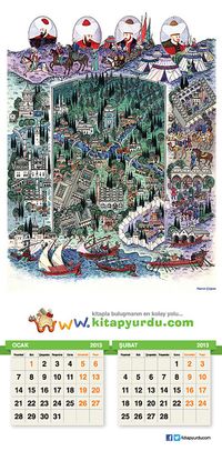Kitapyurdu 2013 Duvar Takvimi