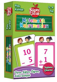 Flaş Kartlar - Matematik Kahramanları & Oyna-Eğlen-Öğren-Zeka Geliştir (5-9 Yaş)