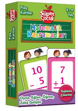 Flaş Kartlar - Matematik Kahramanları & Oyna-Eğlen-Öğren-Zeka Geliştir (5-9 Yaş)