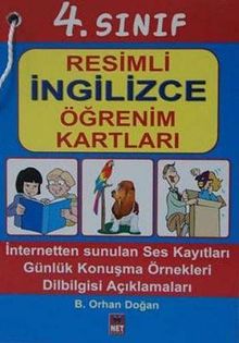 4. Sınıf Resimli İngilizce Öğrenim Kartları