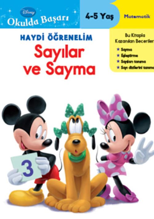 Haydi Öğrenelim Sayılar ve Sayma 4-5 Yaş / Disney Okulda Başarı 2