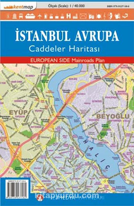 İstanbul Avrupa Caddeler Haritası