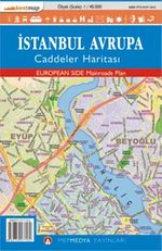 İstanbul Avrupa Caddeler Haritası