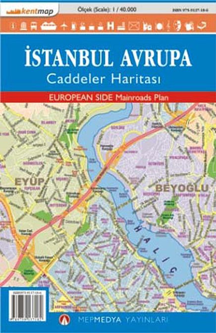 İstanbul Avrupa Caddeler Haritası