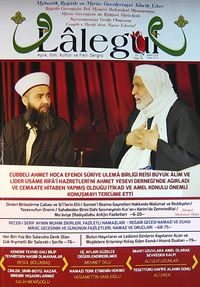 Lalegül Aylık İlim Kültür ve Fikir Dergisi Sayı:15 Mayıs 2014