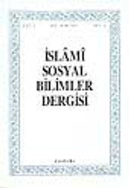 İslami Sosyal Bilimler Dergisi 1993 Cilt:1 Sayı:2