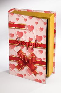 Kitap Şeklinde Ahşap Hediye Kutu Aşkın Dili - Sevgiyle