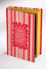 Kitap Şeklinde Ahşap Hediye Kutu Aşkın Dili - Çizgili