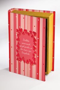 Kitap Şeklinde Ahşap Hediye Kutu Aşkın Dili - Çizgili