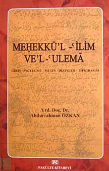 Mehekkü'l -'ilim Ve'l-'Ulema