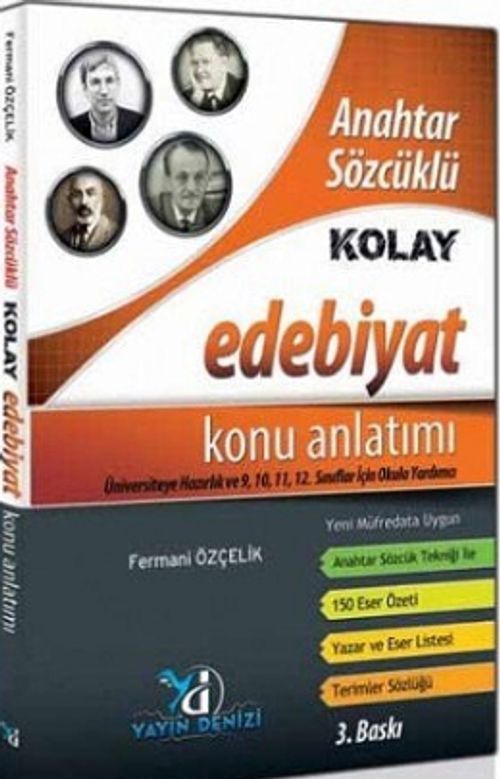 Anahtar Sözcüklü Kolay Edebiyat Konu Anlatımlı