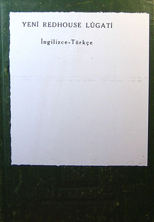 Yeni Redhouse Lügati 1953 Baskısı (İngilizce-Türkçe) (6-A-8)