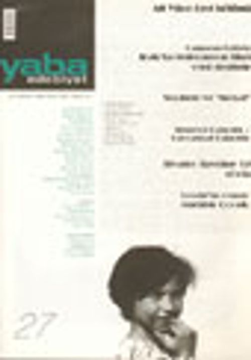 Yaba Edebiyat Sayı: 27 Mart-Nisan 2004